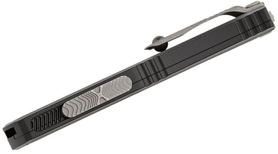 Microtech 1701M - 11AP Hera II Mini OTF AUTO Knife 3" M390MK Apocalyptic Double Combo Edge Bayonet Blade - timberknives.com