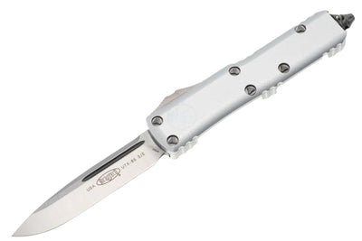 Microtech 231 - 4CR UTX - 85 S/E - Clear Handle - Satin Blade - timberknives.com
