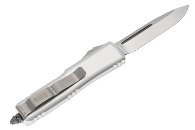 Microtech 231 - 4CR UTX - 85 S/E - Clear Handle - Satin Blade - timberknives.com