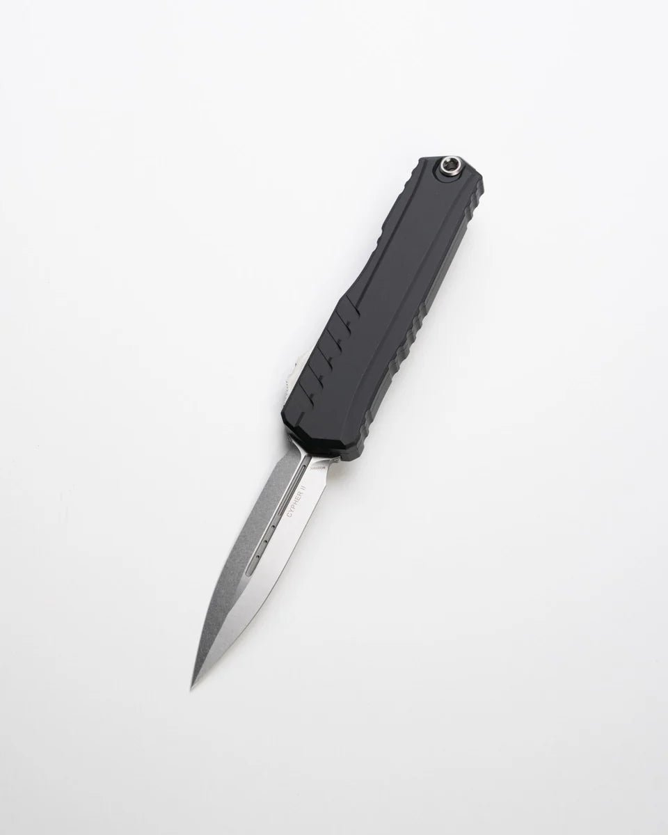 Microtech CYPHER® II D/E STONEWASH STANDARD (1242 - 10) - timberknives.com