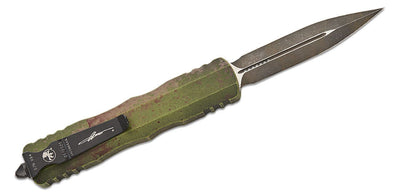 Microtech Dirac Delta 227 - 1 OBDS OTF Knife - M390 Dagger Blade, Automatic, Outbreak Aluminum Handle - timberknives.com