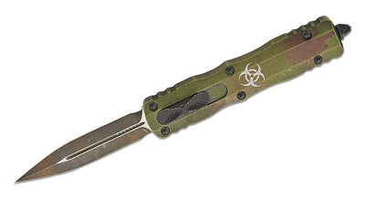 Microtech Dirac Delta 227 - 1 OBDS OTF Knife - M390 Dagger Blade, Automatic, Outbreak Aluminum Handle - timberknives.com