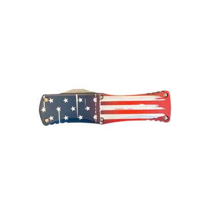 Microtech Hera D/E Signature Series USA Flag Apocalyptic Standard 702 - 10APFLAGS - timberknives.com