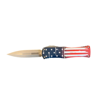 Microtech Hera D/E Signature Series USA Flag Apocalyptic Standard 702 - 10APFLAGS - timberknives.com