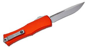 Microtech Hera II Mini Recurve OTF Automatic Knife Orange Aluminum 1703M - 10 OR - timberknives.com