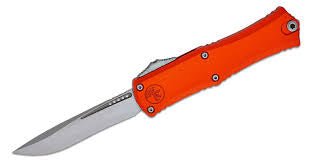 Microtech Hera II Mini Recurve OTF Automatic Knife Orange Aluminum 1703M - 10 OR - timberknives.com