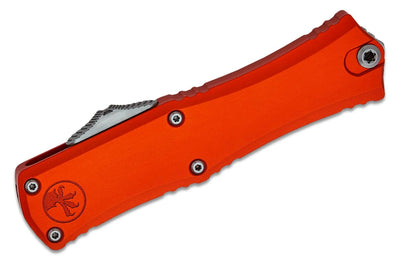 Microtech Hera II Mini Recurve OTF Automatic Knife Orange Aluminum 1703M - 10 OR - timberknives.com