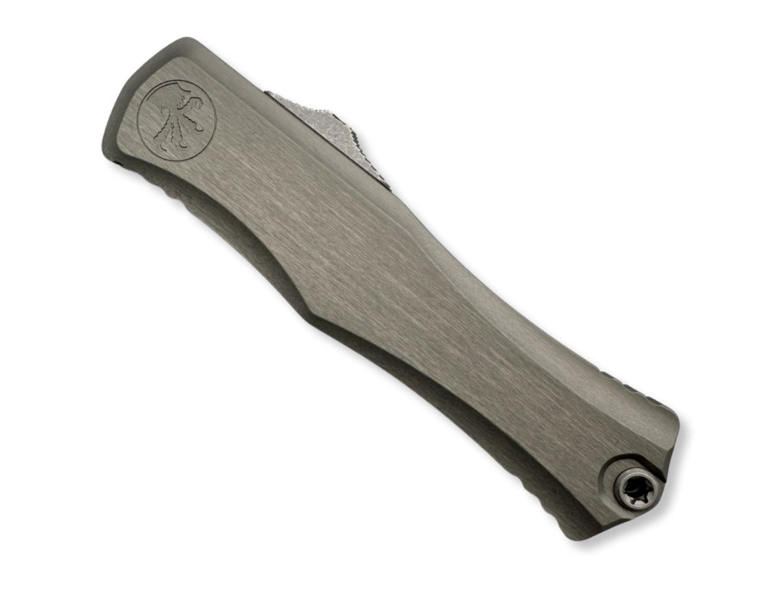 Microtech Hera II OTF Automatic Knife Natural Clear Aluminum (4" Apocalyptic) - timberknives.com