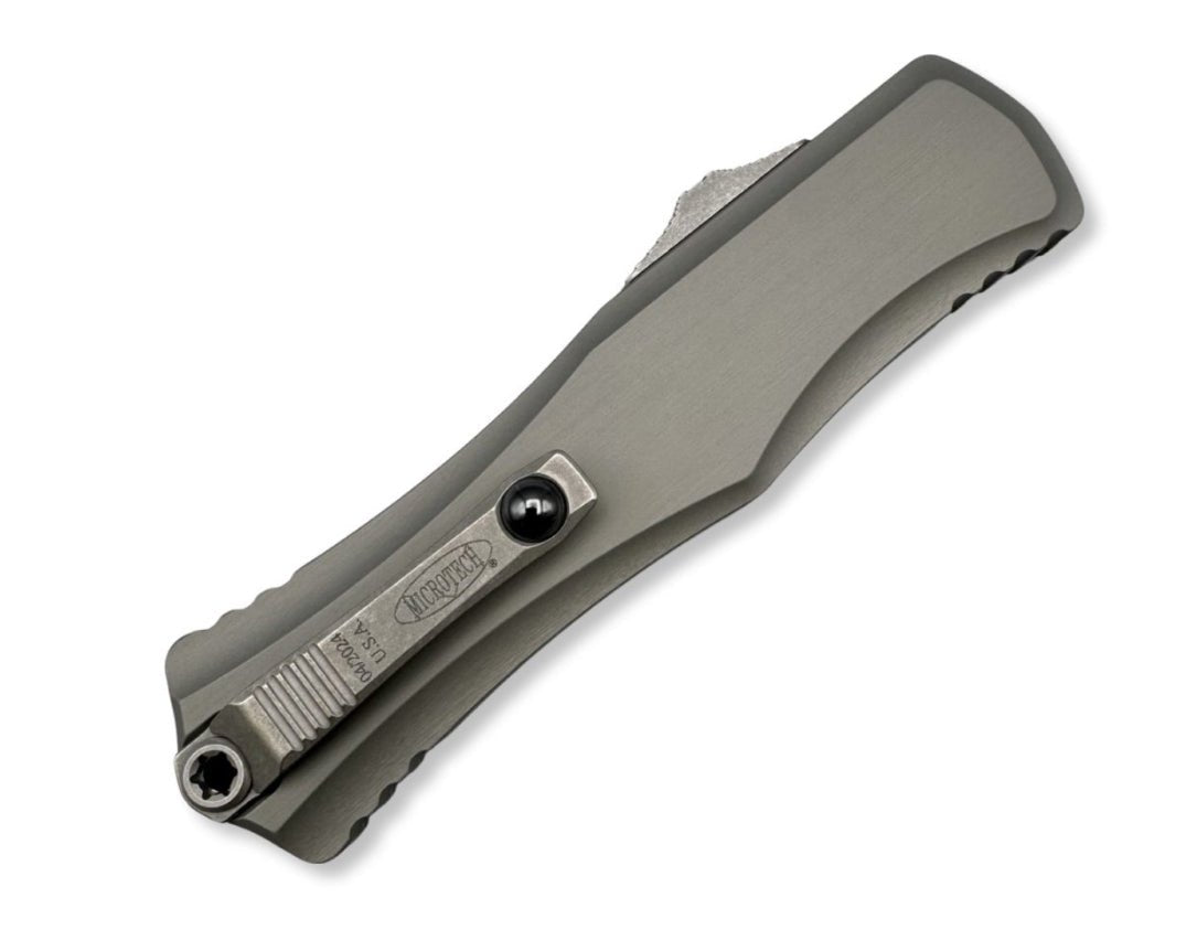 Microtech Hera II OTF Automatic Knife Natural Clear Aluminum (4" Apocalyptic) - timberknives.com