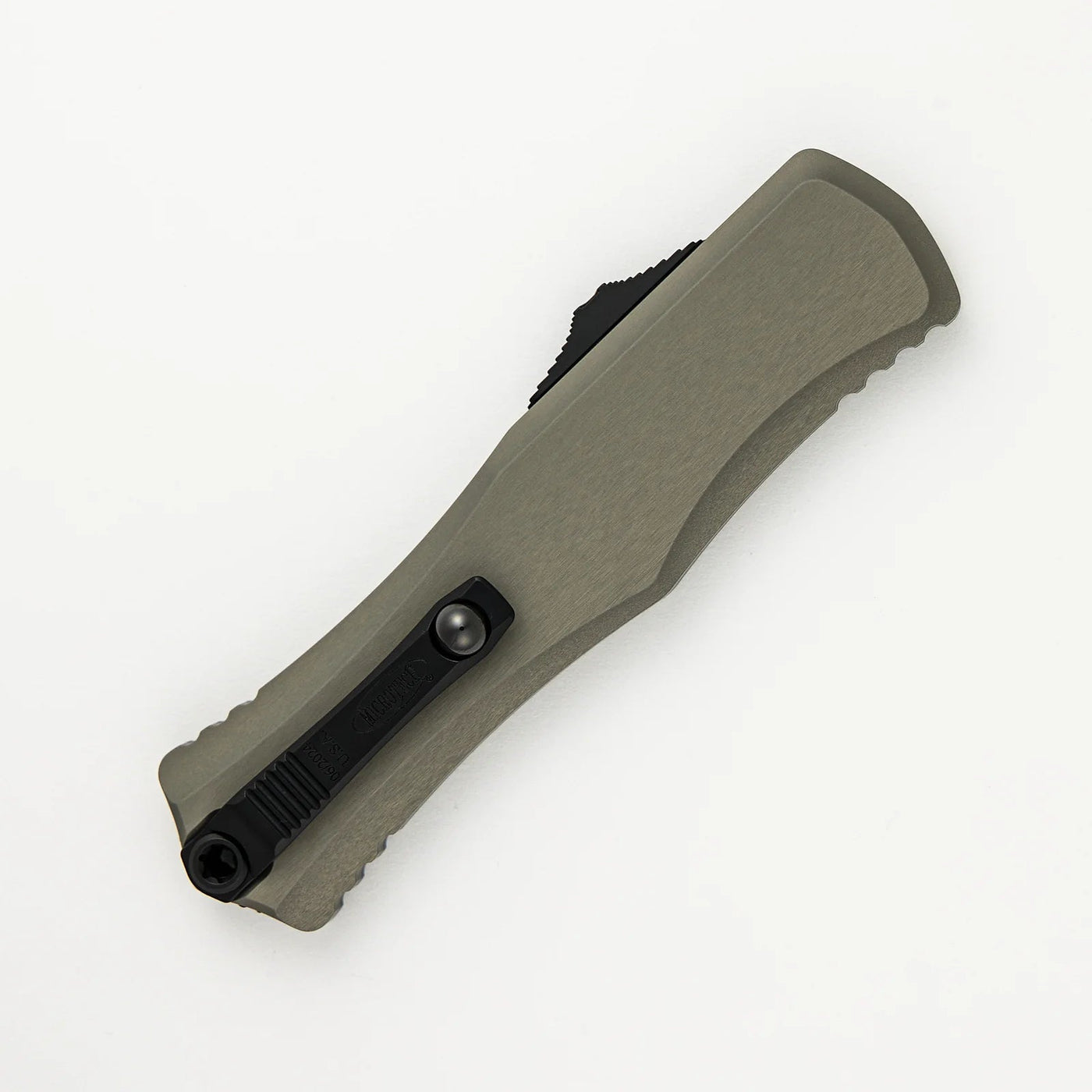 Microtech Hera II Recurve OTF Automatic Knife Natural Clear Aluminum 1705 - 1NC - timberknives.com