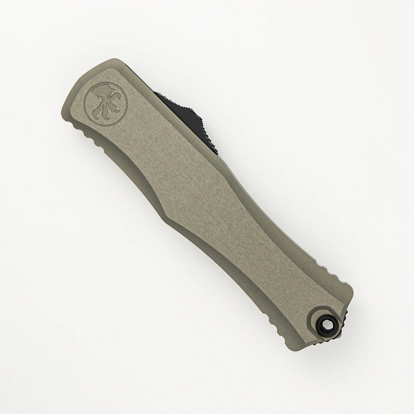 Microtech Hera II Recurve OTF Automatic Knife Natural Clear Aluminum 1705 - 1NC - timberknives.com