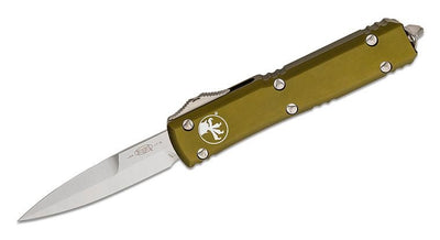 Microtech Ultratech Bayonet Automatic Knife OD Green (3.4" Stonewash) 120 - 10OD - timberknives.com