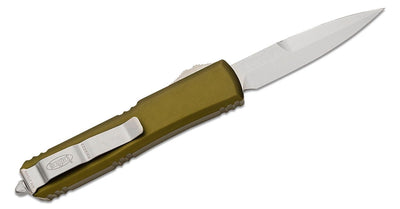 Microtech Ultratech Bayonet Automatic Knife OD Green (3.4" Stonewash) 120 - 10OD - timberknives.com