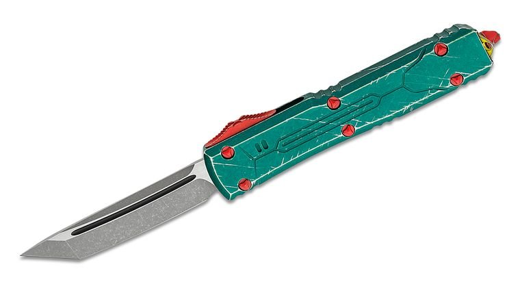 Microtech Ultratech Bounty Hunter OTF Automatic Knife (3.4" Apocalyptic)123 - 10BH - timberknives.com