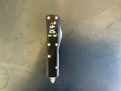 Microtech Ultratech D/E OTF Automatic Steamboat Willie (3.4" White) 122 - 10 SB - timberknives.com