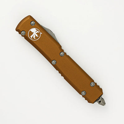 MICROTECH ULTRATECH D/E TAN APOCALYPTIC PARTIAL SERRATED 122 - 11 APTA - timberknives.com