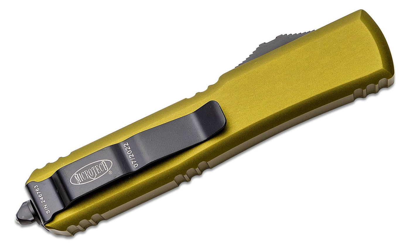 Microtech Ultratech S/E OTF Automatic Knife OD Green CC (3.4" Black) 121 - 1OD - timberknives.com