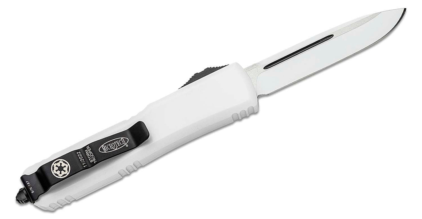 Microtech Ultratech S/E Storm Trooper Automatic Knife (3.4" White) 121 - 1 STD - timberknives.com