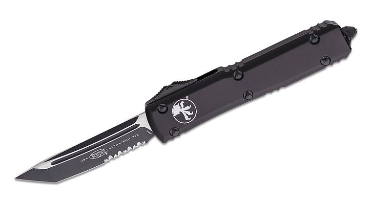 Microtech Ultratech T/E OTF Auto Knife CC (3.4" Black Serr) 123 - 2T - timberknives.com