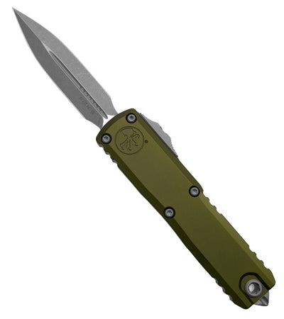 Microtech UTX - 85 D/E Gen IV OTF Automatic Knife OD Green (3.1" Apocalyptic) - timberknives.com