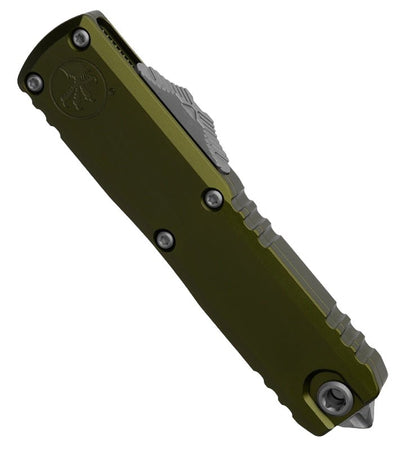 Microtech UTX - 85 D/E Gen IV OTF Automatic Knife OD Green (3.1" Apocalyptic) - timberknives.com