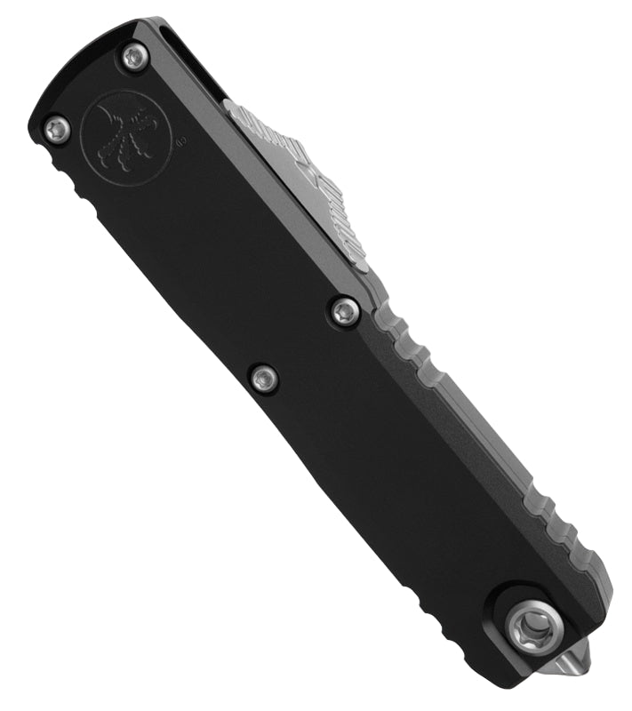 Microtech UTX 85 Gen IV 1232 - 10 AP Folding Knife - M390MK Double - Edge Blade, OTF Automatic, Premium Compact EDC Pocket Knife with Black Aluminum Handle - timberknives.com