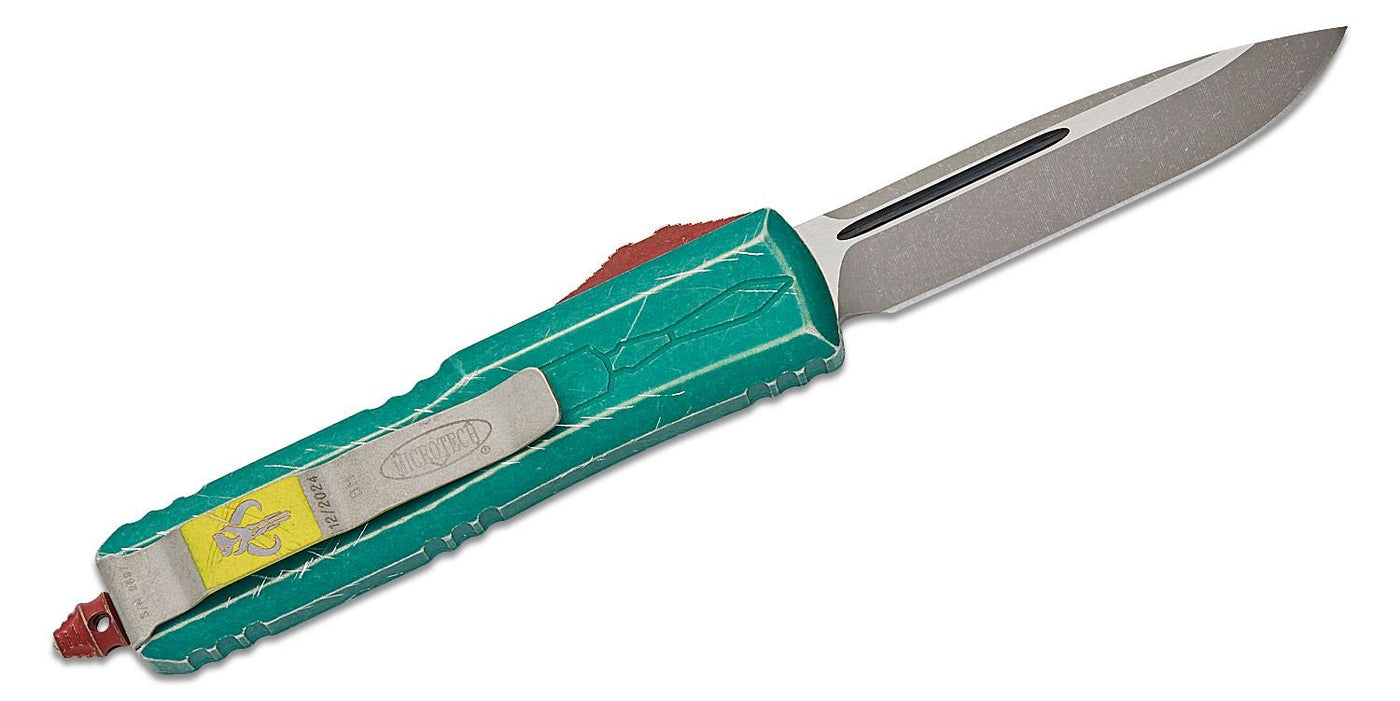 Microtech UTX - 85 S/E STONEWASH STANDARD BH (231 - 10BH) - timberknives.com