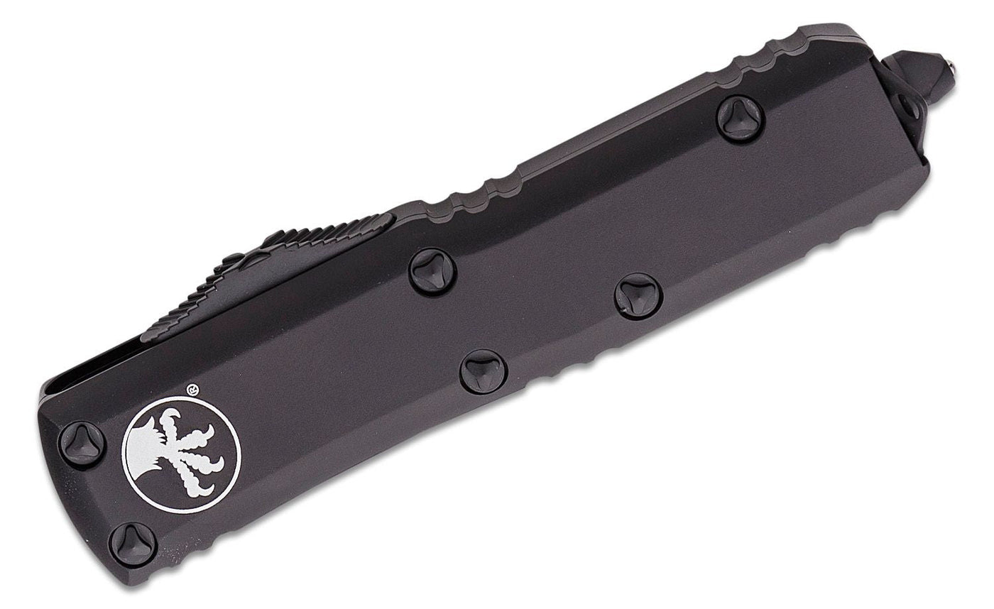 Microtech UTX - 85 T/E OTF Automatic Knife Tactical (3.125" Black) 233 - 1T - timberknives.com