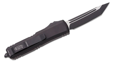 Microtech UTX - 85 T/E OTF Automatic Knife Tactical (3.125" Black) 233 - 1T - timberknives.com
