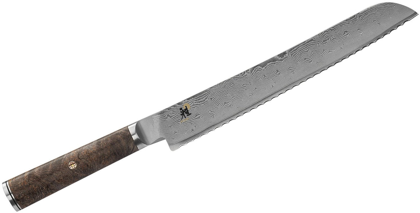 MIYABI BLACK 5000MCD67 BLACK 9.5 - inch, Bread Knife - timberknives.com