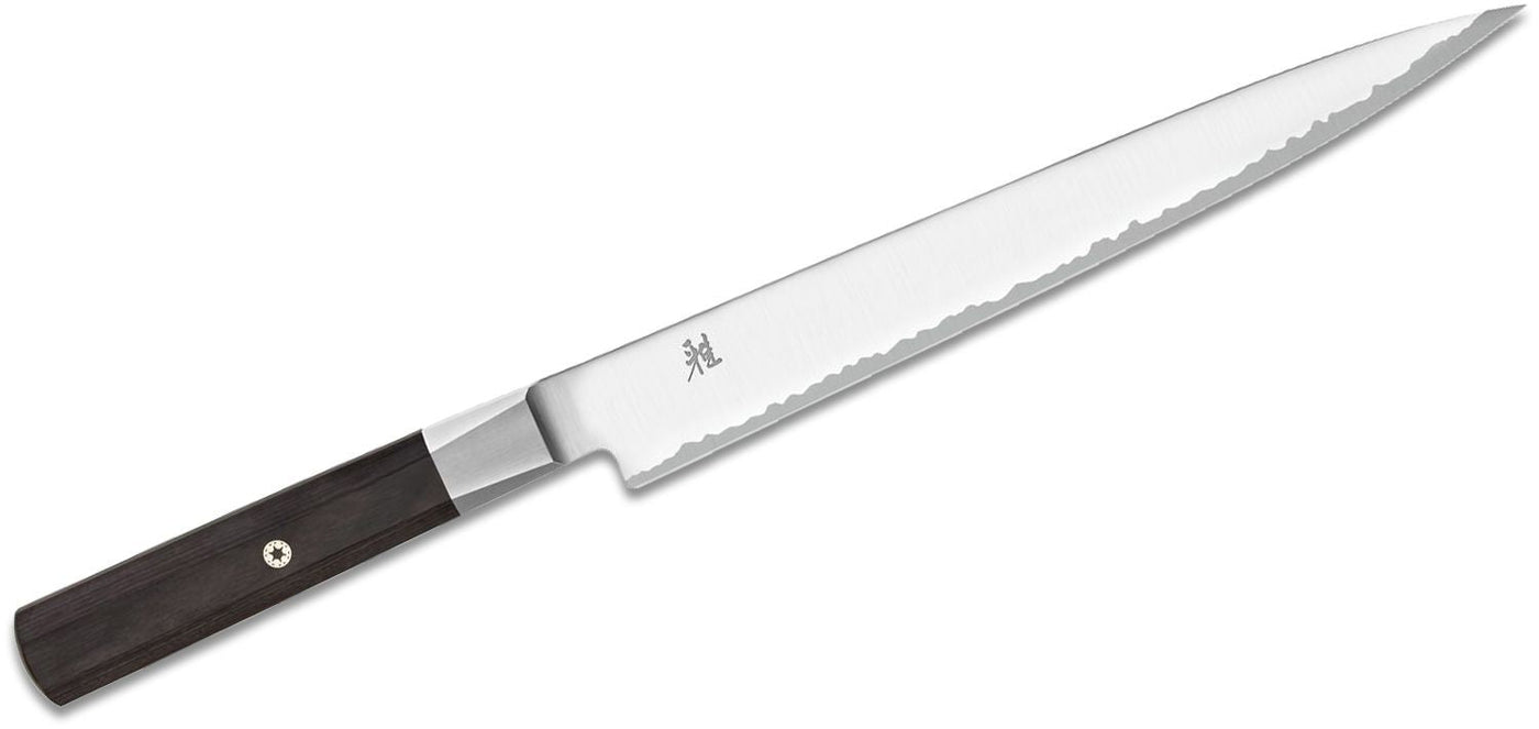 MIYABI KOH 9.5 - inch Pakka Wood Sujihiki - timberknives.com