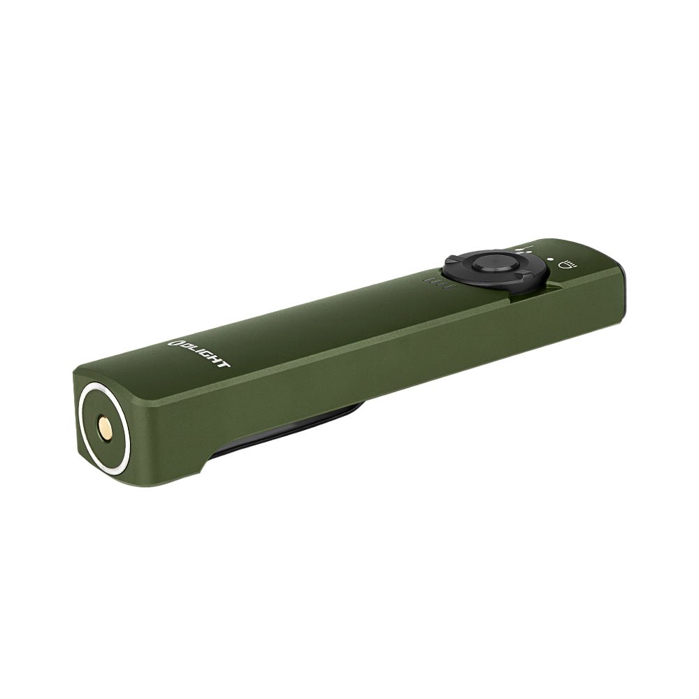 olight arkfeld flat flashlight OLIGHT Arkfeld EDC Flat Flashlight, 1000 Lumens White LED Light with Green Beam Combo, Power by Rechargeable Built In Ba