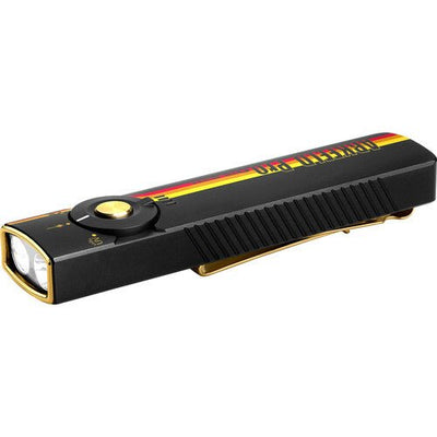 Olight Arkfeld Pro Class 3R Flashlight with LED Light, UV, and Laser (Racing Stripes) - timberknives.com
