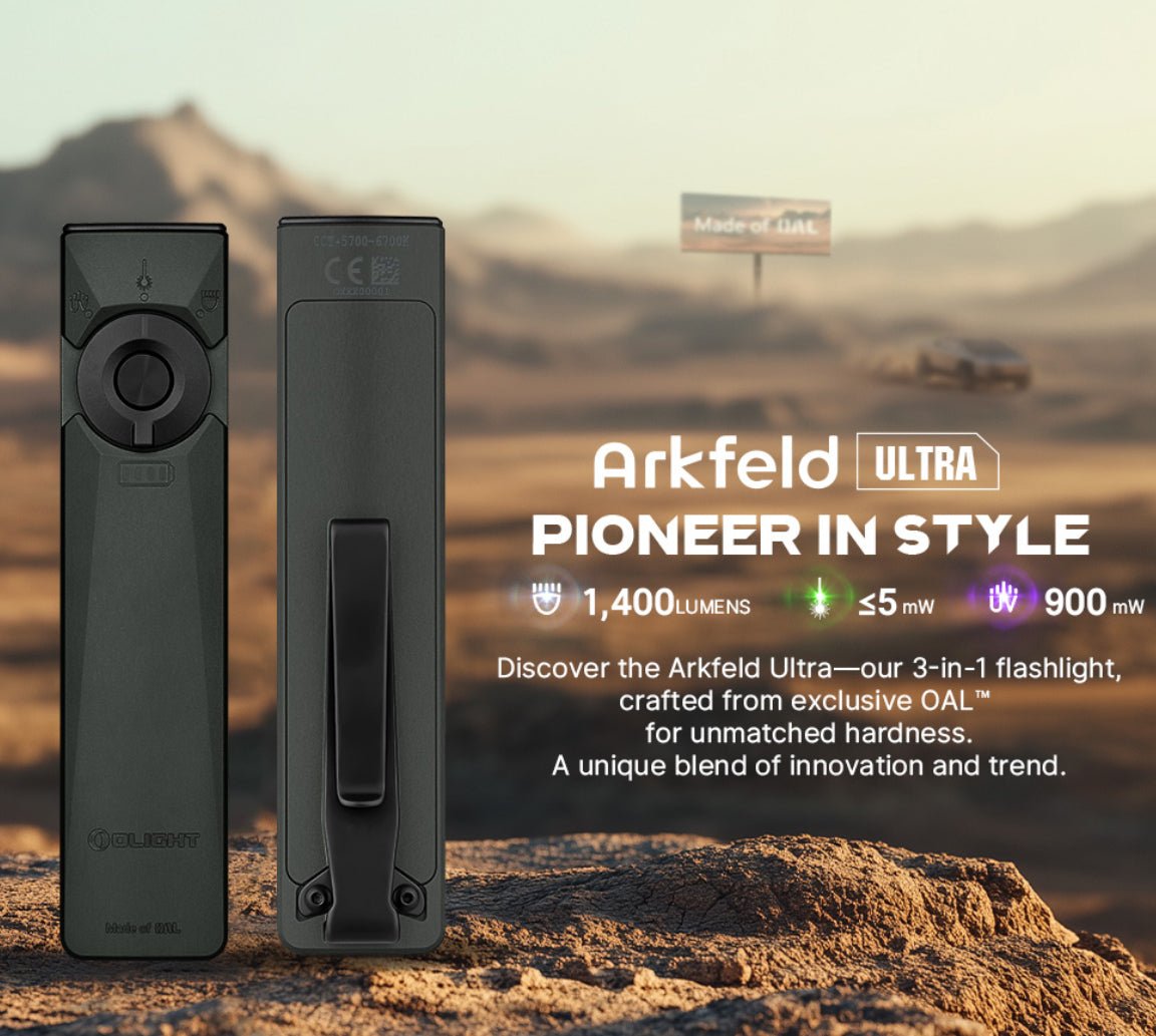 Olight Arkfeld Ultra 3 - in - 1 EDC Flashlight Olive Green - timberknives.com