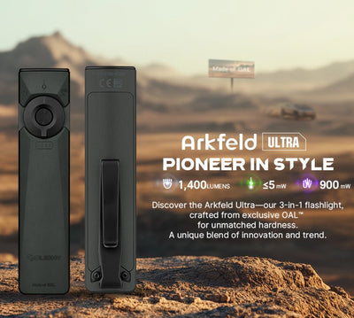 Olight Arkfeld Ultra 3 - in - 1 EDC Flashlight Olive Green - timberknives.com