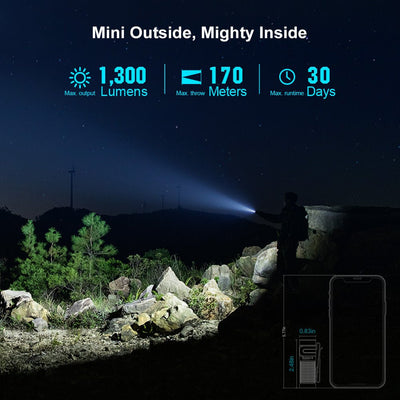Olight Baton 4 Powerful EDC Flashlight 1300 Lumens - timberknives.com
