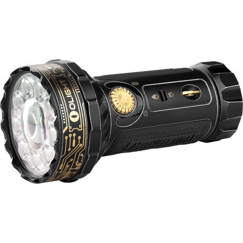 Olight Marauder Mini Flashlight (Black/Gold) - timberknives.com