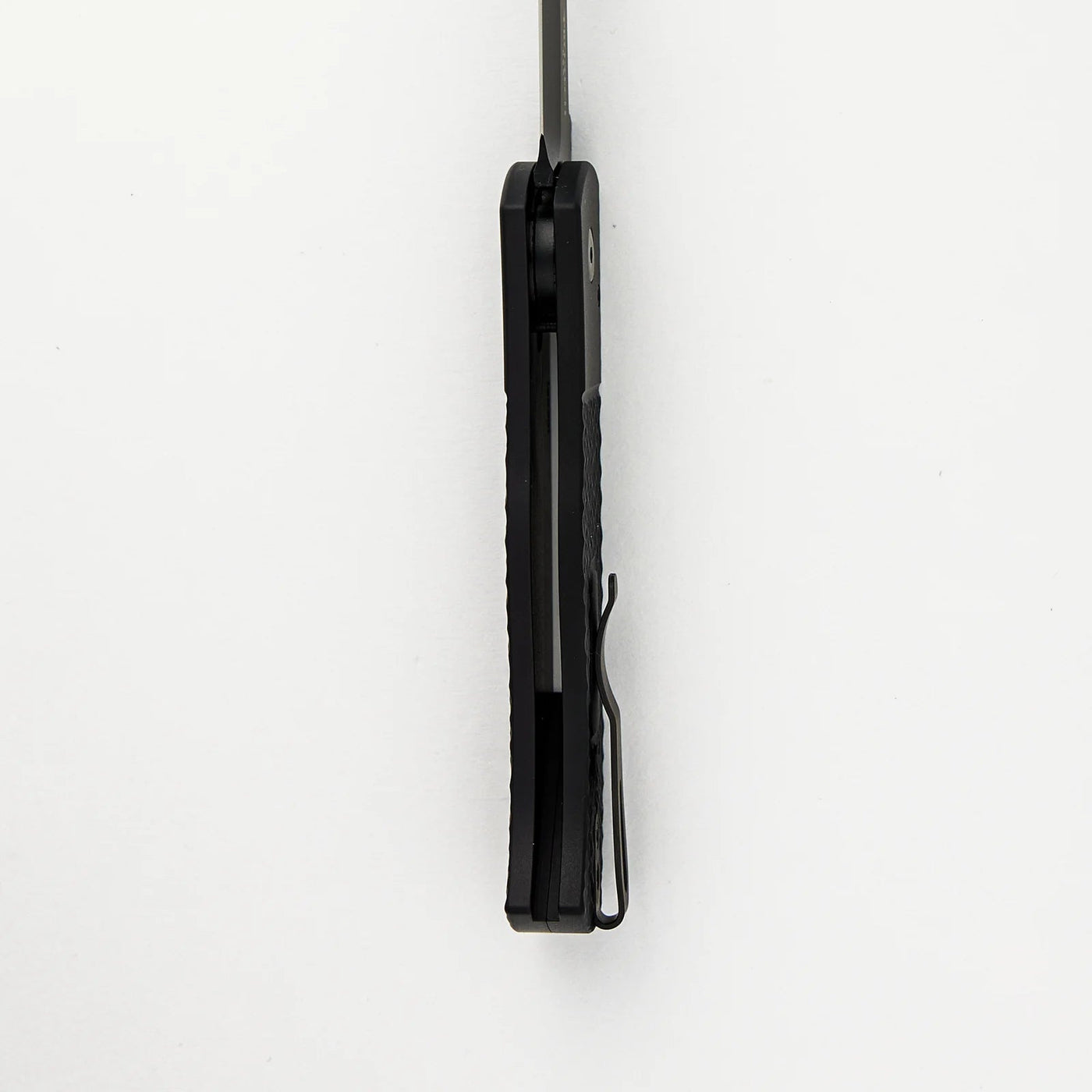 PRO - TECH KNIVES CQC7 AUTO EMERSON DESIGN E7A06 - LH - 20CV - LEFT HANDED, BLACK TEXTURED HANDLE, DLC BLACK SPEAR POINT 20CV BLADE - timberknives.com