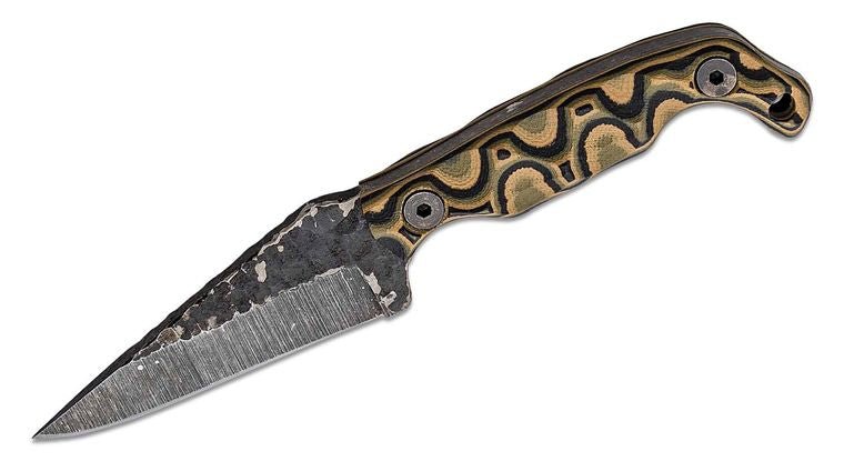 Stroup Knives - Mini Blade Fixed Blade (Handle: G10 Camo) - timberknives.com