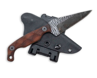 Stroup Knives Mini Fixed Blade Knife - Wood - timberknives.com