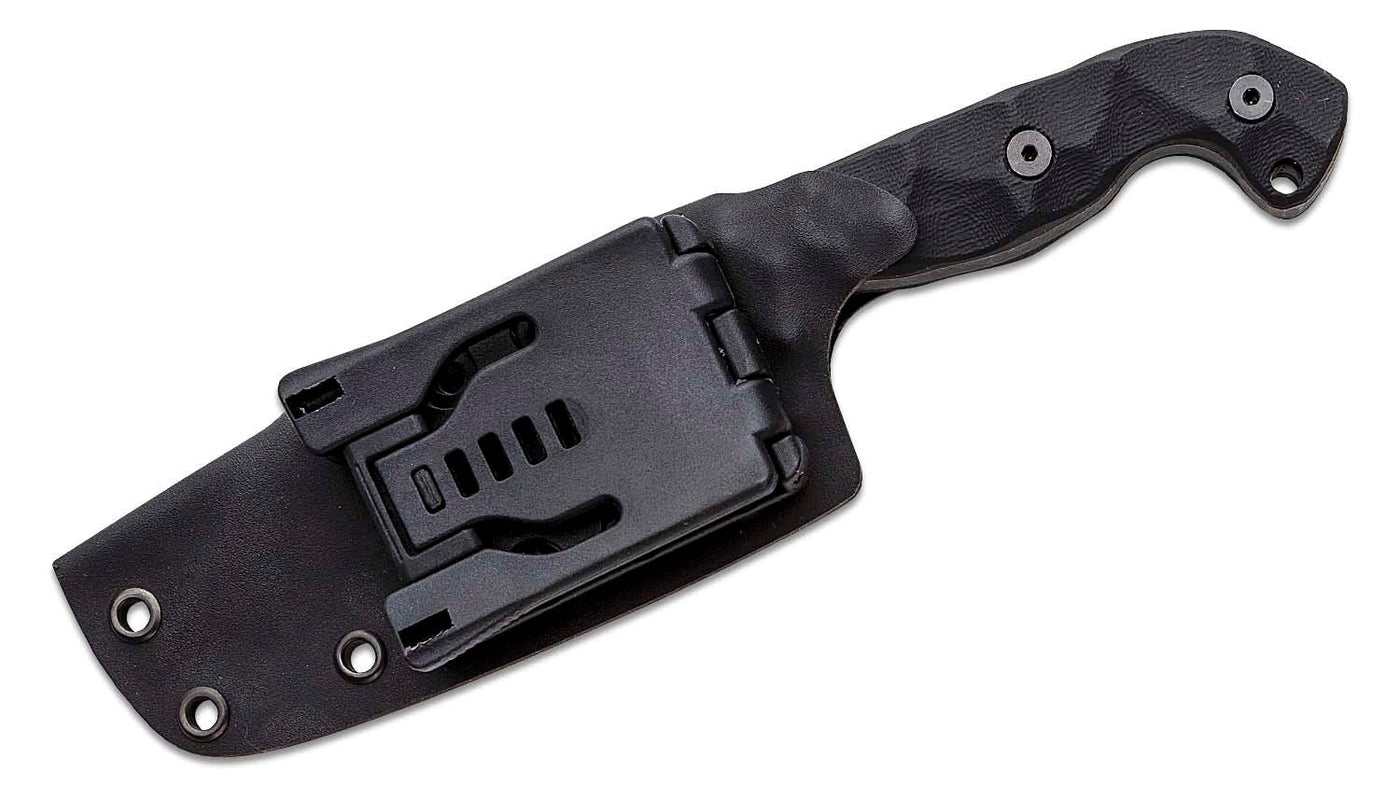Stroup Knives - Model TU3 Fixed Blade (Handle: G10 Black) - timberknives.com