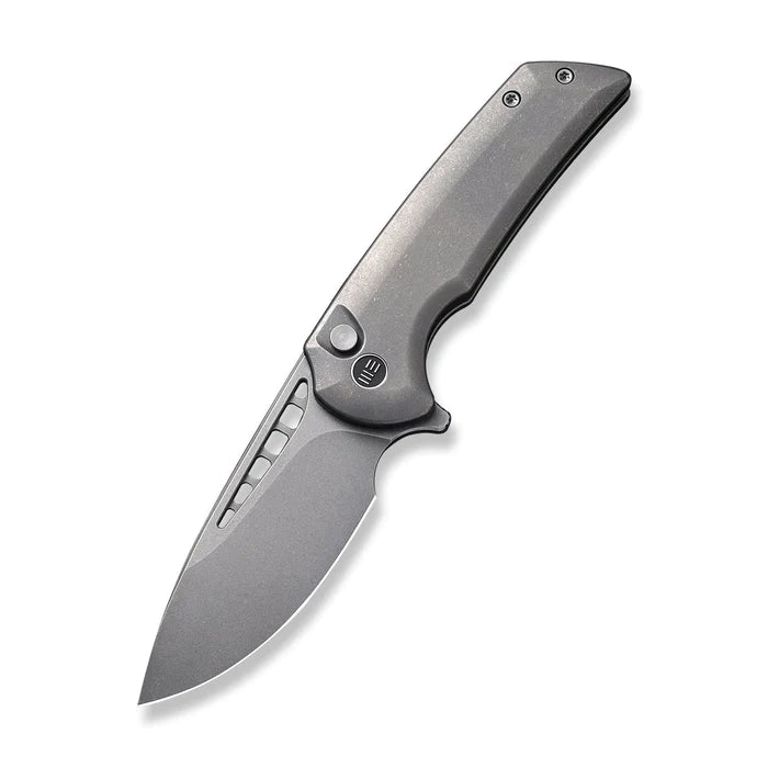WEKNIFE Mini Malice Flipper & Button Lock Knife Titanium Handle - timberknives.com