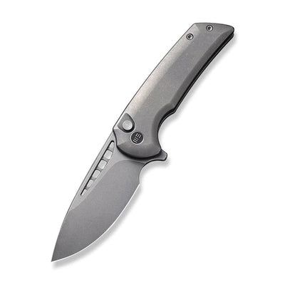 WEKNIFE Mini Malice Flipper & Button Lock Knife Titanium Handle - timberknives.com