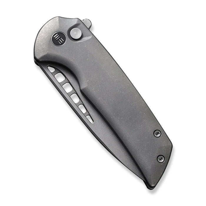 WEKNIFE Mini Malice Flipper & Button Lock Knife Titanium Handle - timberknives.com