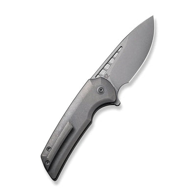 WEKNIFE Mini Malice Flipper & Button Lock Knife Titanium Handle - timberknives.com