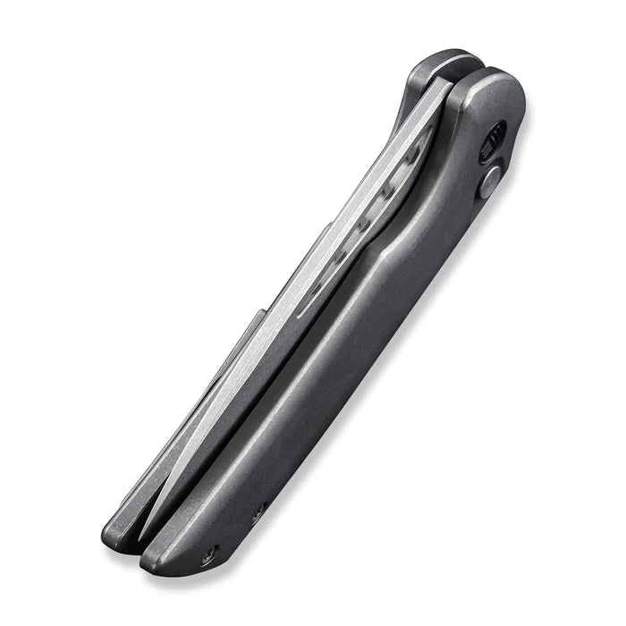 WEKNIFE Mini Malice Flipper & Button Lock Knife Titanium Handle - timberknives.com