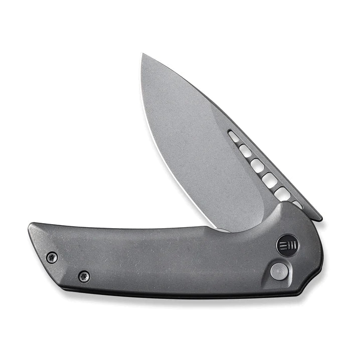 WEKNIFE Mini Malice Flipper & Button Lock Knife Titanium Handle - timberknives.com