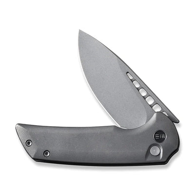 WEKNIFE Mini Malice Flipper & Button Lock Knife Titanium Handle - timberknives.com