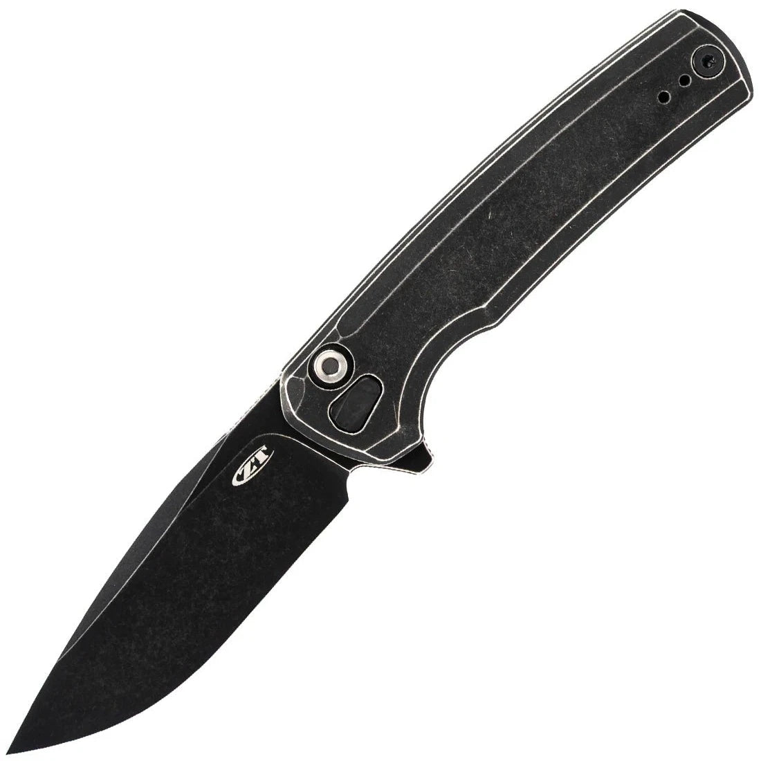 Zero Tolerance 0044BW (S45VN, Drop Point, Black Wash, Titanium, Black) Pocket Knife - timberknives.com
