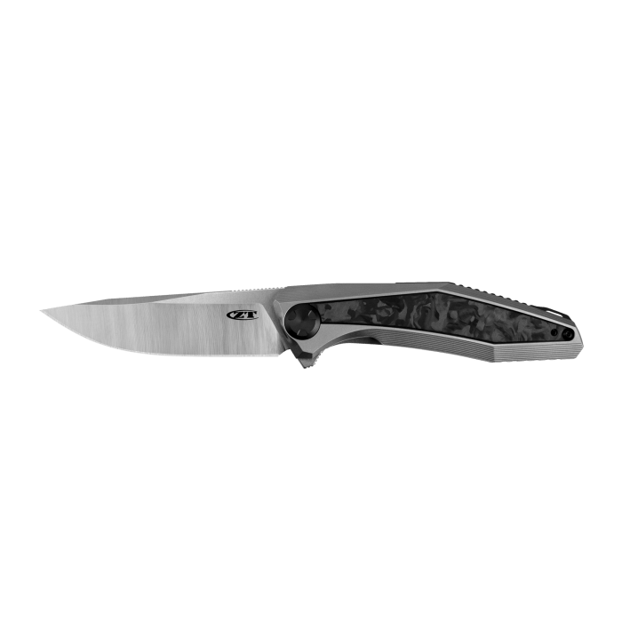 Zero Tolerance Sinkevich 0470 Flipper Knife Marbled Carbon Fiber (3.4" Satin) ZT - timberknives.com